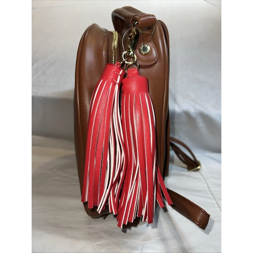 NWT Steve Madden Buelle 2 Cognac Purse‎ Backpack Pocket Book